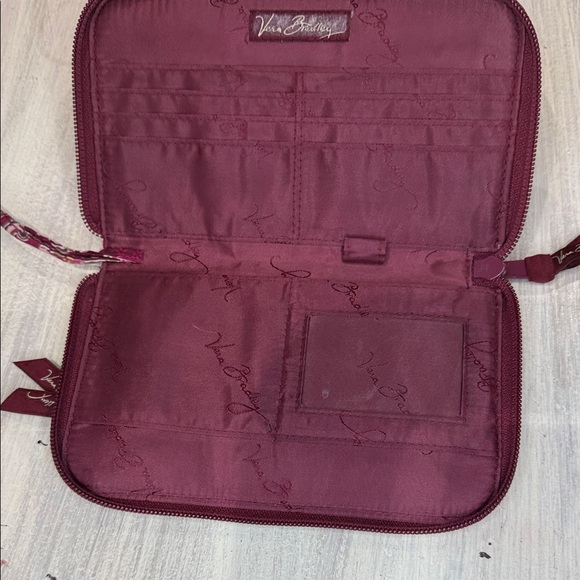 Vera Bradley Pink Paisley Tote and Wallet Set with Vera Bradley Keychain - Picture 5 of 11